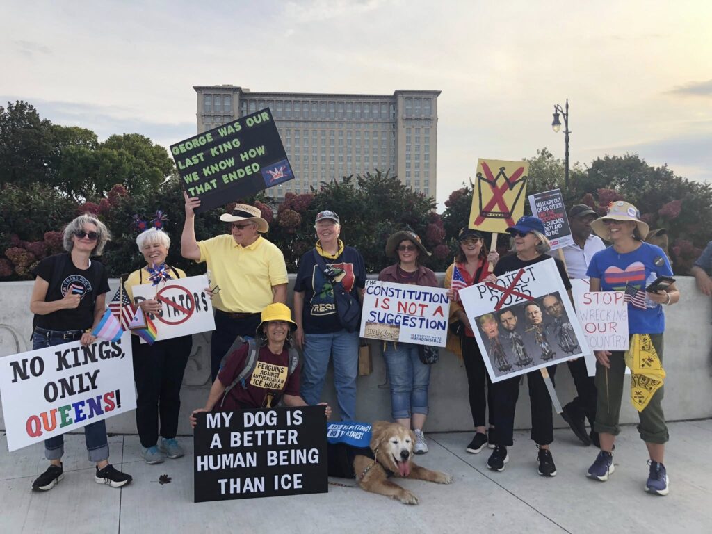 No kings rally participants, Oct. 18, 2025